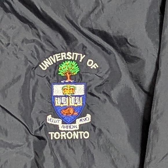 University of Toronto Unisex Adult (Size Small) Dark Blue Jacket/Windbreaker - Picture 3 of 16